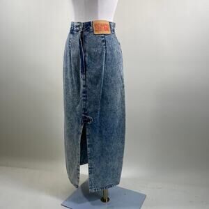 Vintage bongo denim maxi skirt